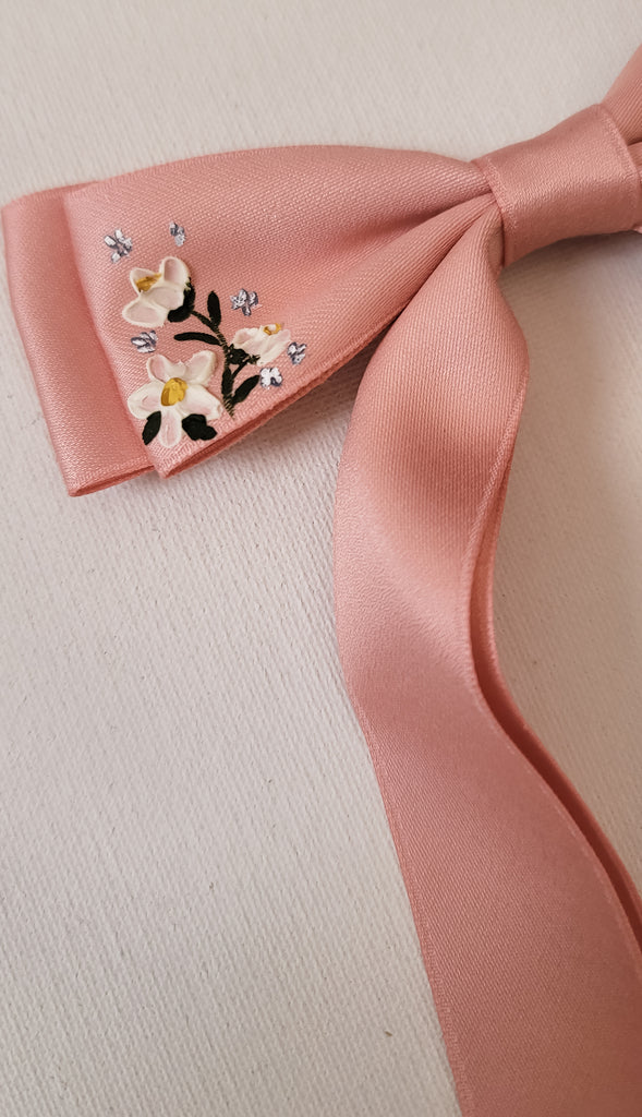 Dusty Pink Hair Bow