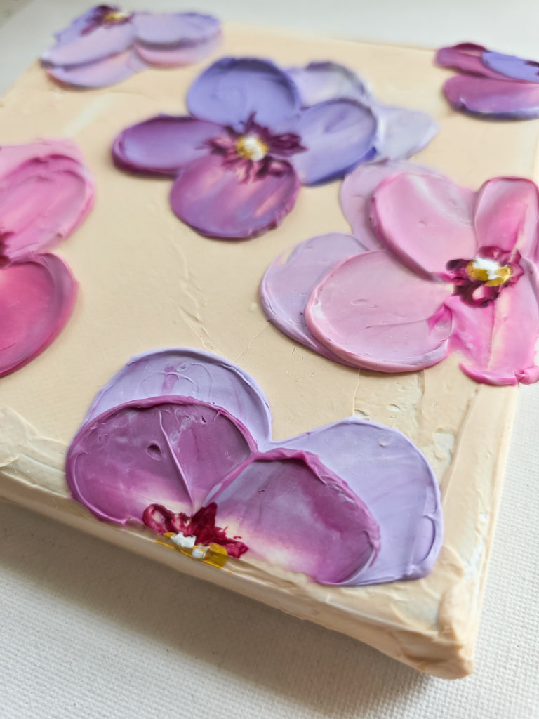 Peach & Pansies Mini