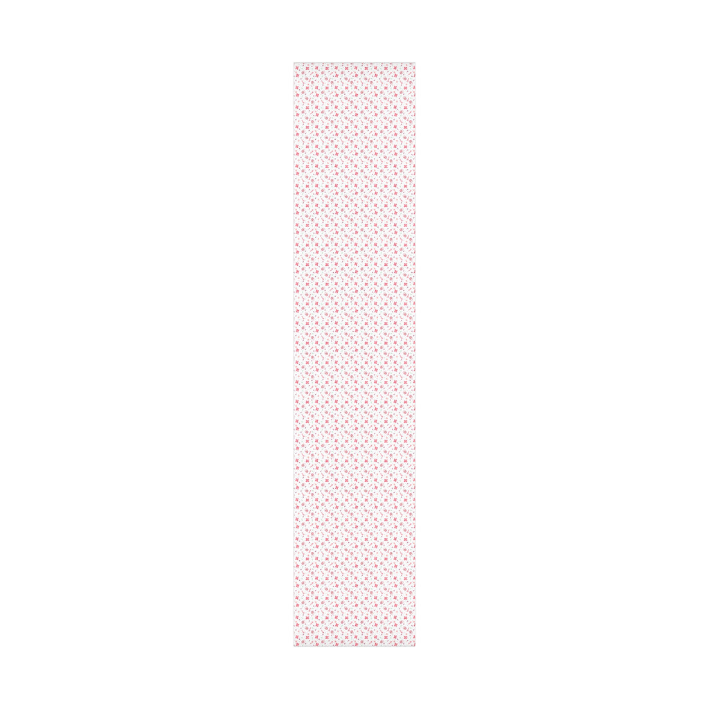 Wrapping Papers, Christmas Gift Wrap with Pink Santa, Bows and Candy Canes, Holiday Wrapping Sheets, Festive Xmas Wrap, Cute Packaging Paper