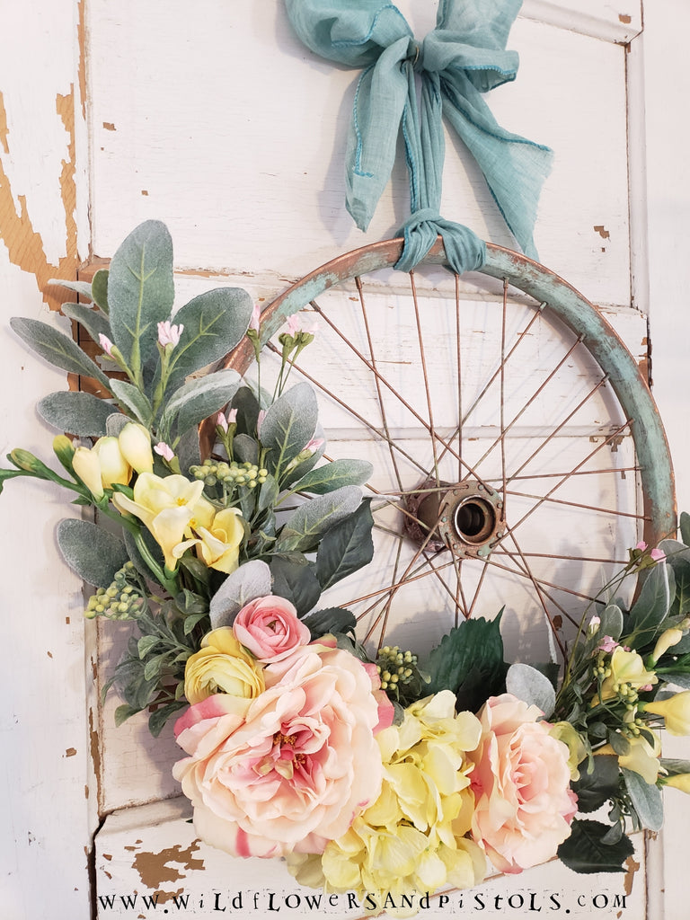 Vintage Bicycle Wreath