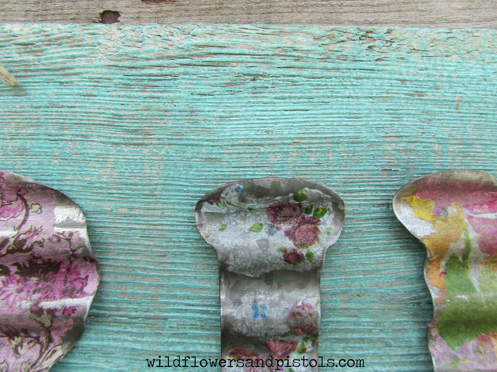 Barn Wood Corrugated Tin Spring Sign