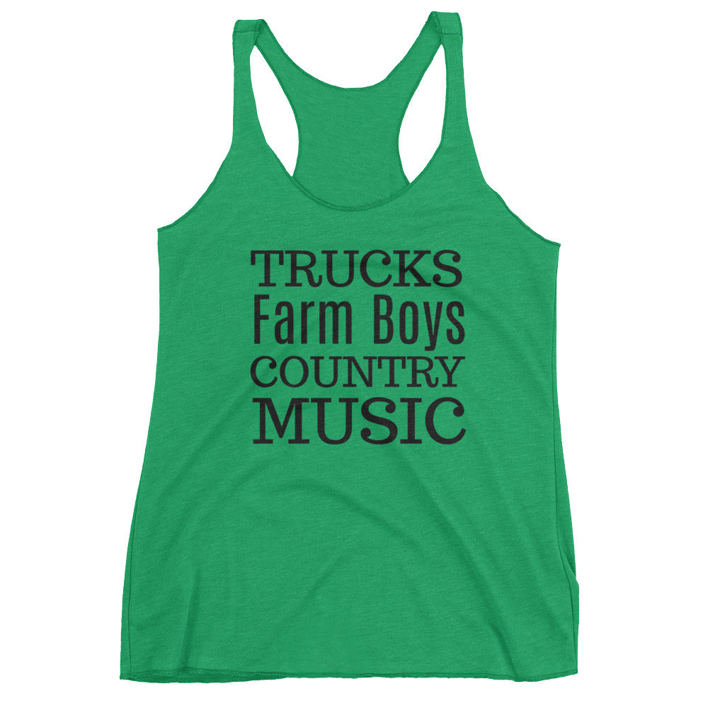 Trucks Farm Boys Country Music Tank
