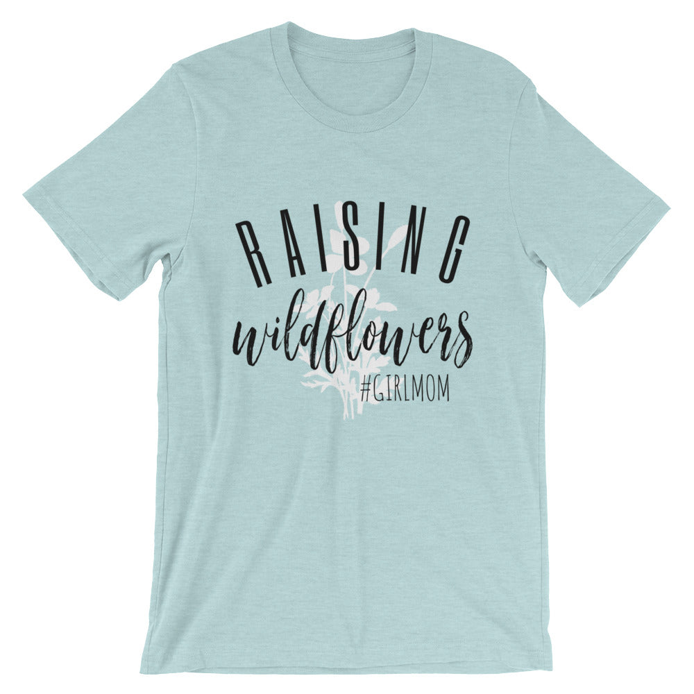 Raising Wildflowers T-shirt Black Lettering