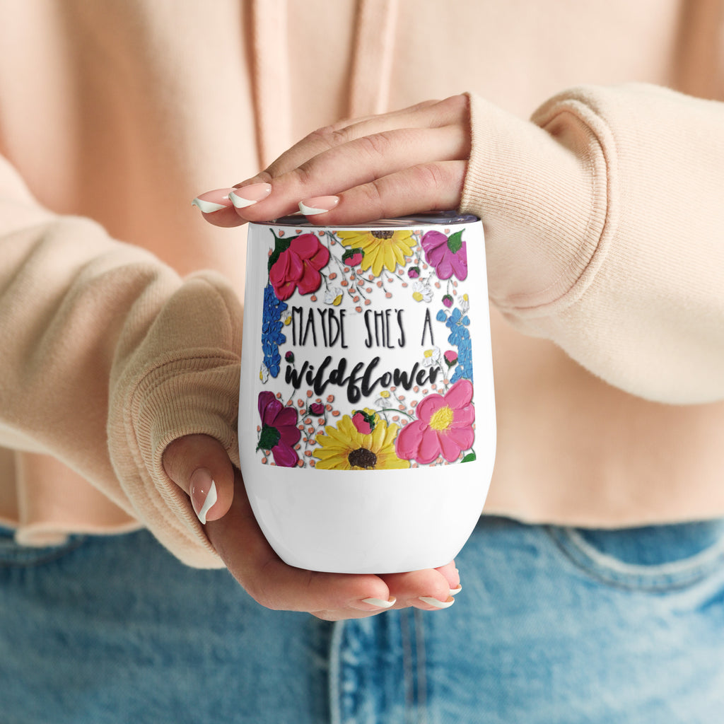 The Wildflower Wine Tumbler
