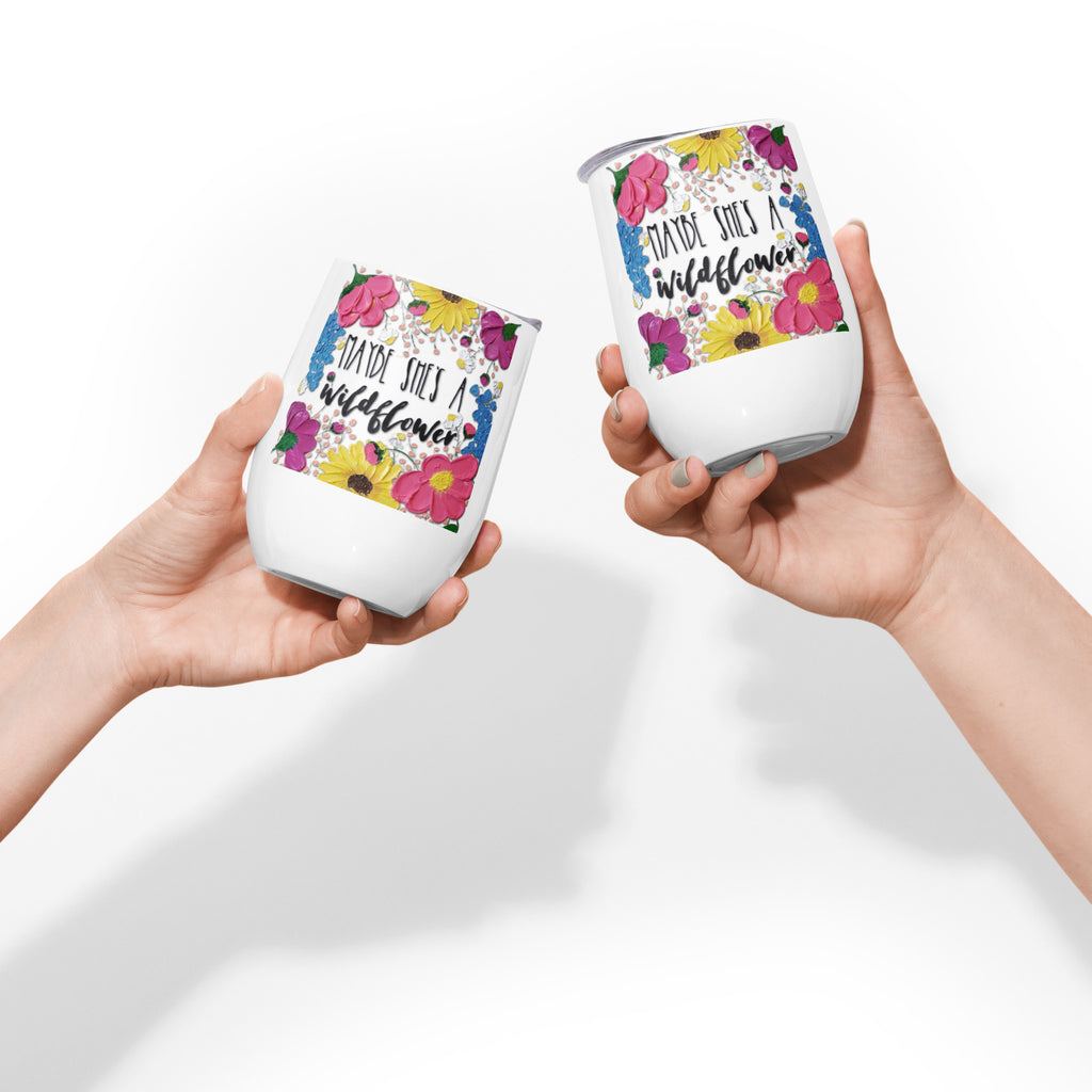The Wildflower Wine Tumbler