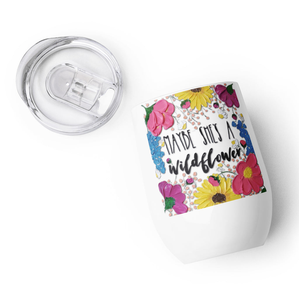 The Wildflower Wine Tumbler