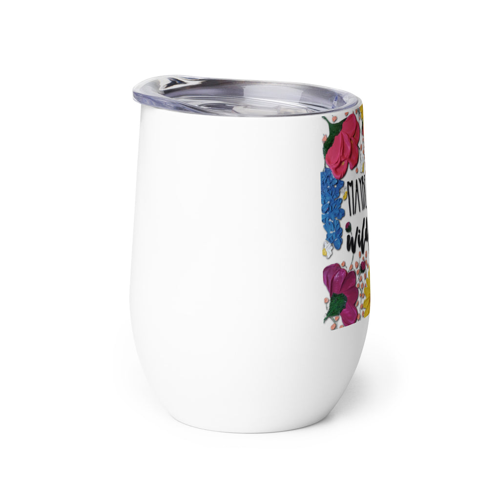 The Wildflower Wine Tumbler