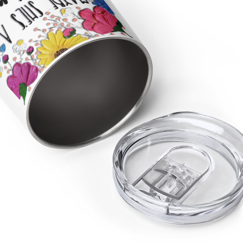 The Wildflower Wine Tumbler