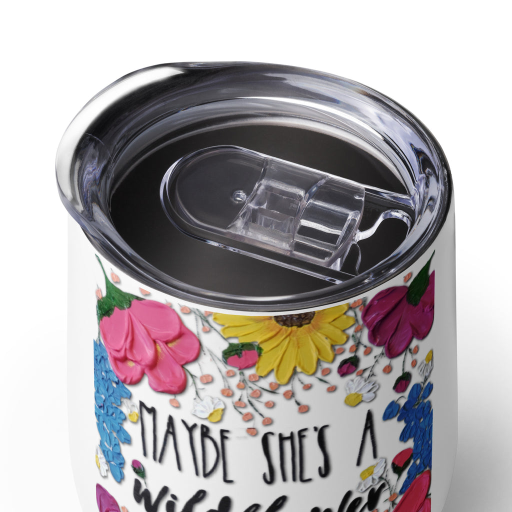 The Wildflower Wine Tumbler
