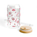Pink Santa Glass