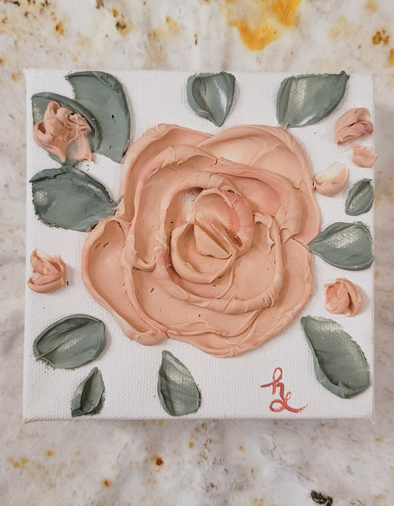 Peachy Pink Rose Mini