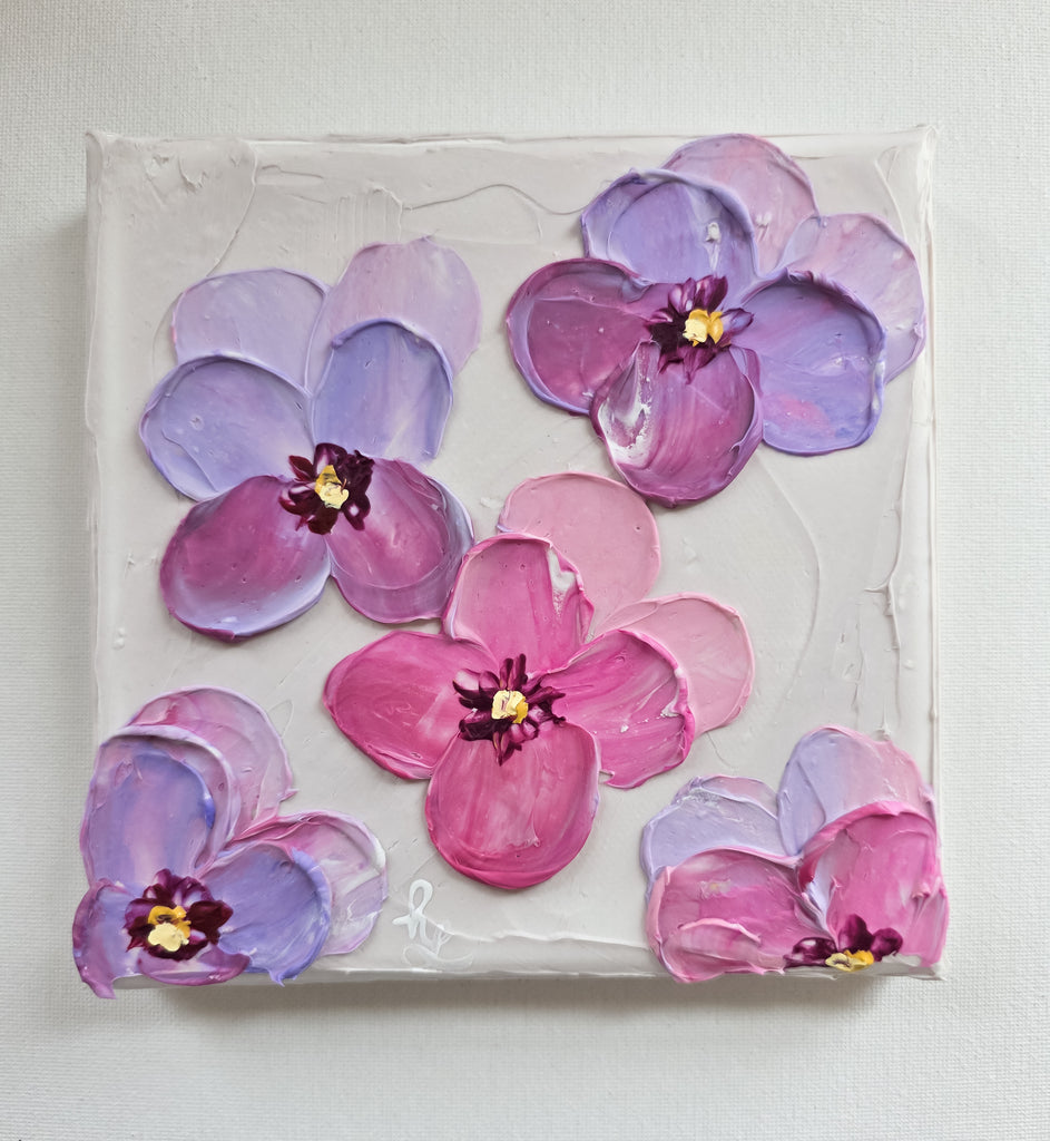 Lavender Pansies Mini