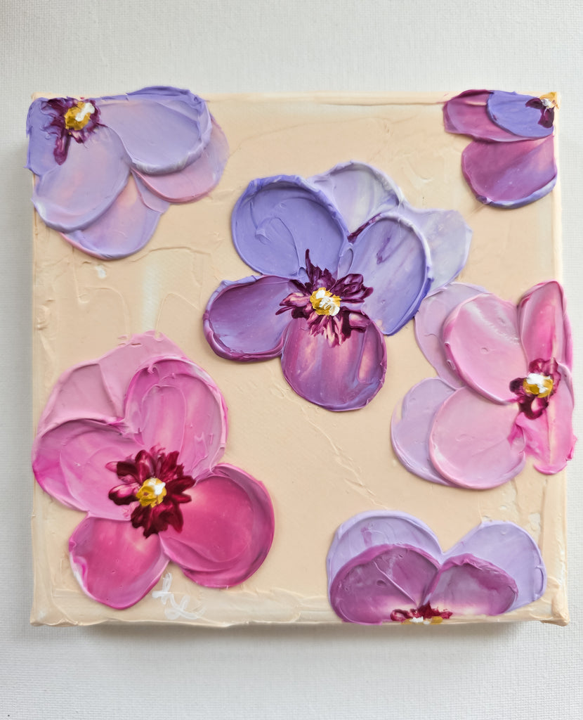 Peach & Pansies Mini