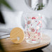 Pink Santa Glass