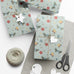 Wrapping Paper Set - Christmas Bows Garland Flowers Bells