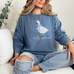 Vintage Goose Graphic Sweatshirt, 80s 90s Retro Silly Goose Unisex Sweater, Gift for Animal Lovers, Comfy Jumper, Streetwear Pullover, Cool