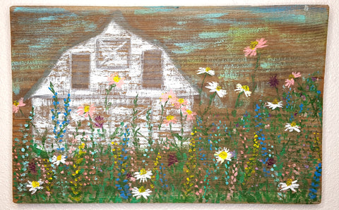 "Grow Wild" Barn Wood Painting