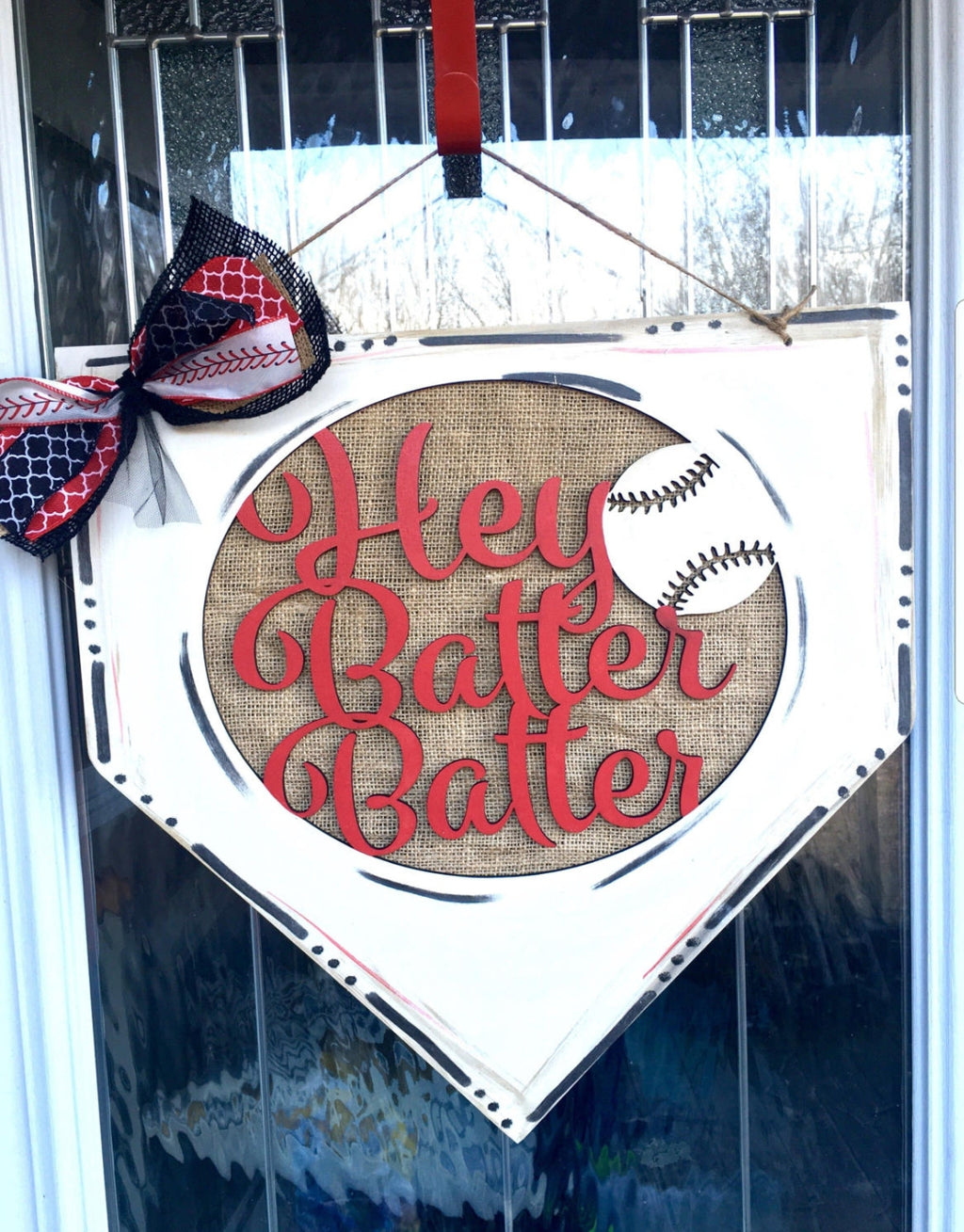 'Hey Batter Batter' Door Hanger DIY Kit