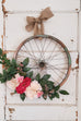 Pink Peony Bicycle Wreath