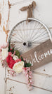 White and Pink Bicycle Wreath