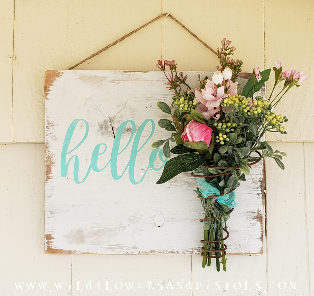 Bed Spring 'hello' Sign