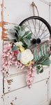 Black Bicycle Wheel Wreath