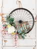 Black Bicycle Wheel Wreath