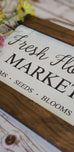 Fresh Flower Market Canvas Sign