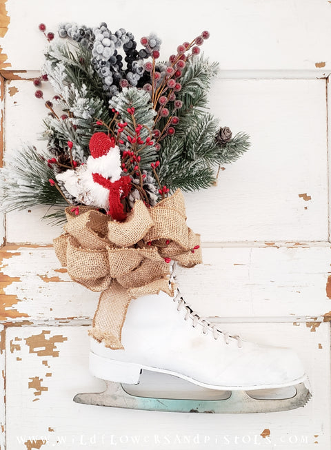 Ice Skate Door Hanger