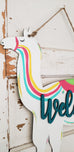 Llama 'Welcome' Door Hanger
