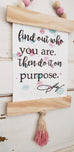 'Do it on Purpose' Framed Canvas Print