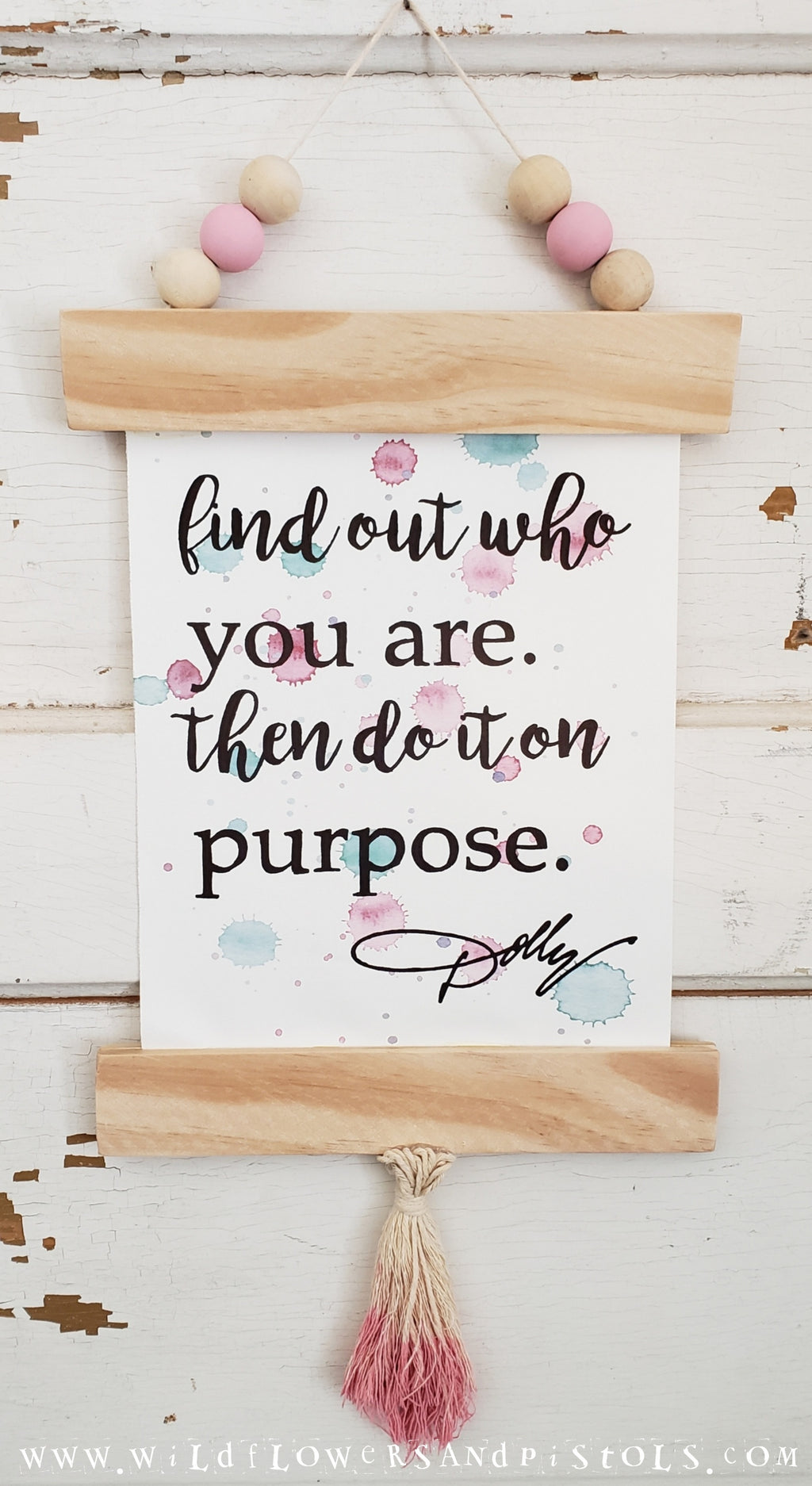 'Do it on Purpose' Framed Canvas Print