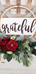 Embroidery Hoop Tobacco Basket Wreath