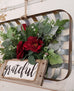 'Grateful' Wild Rose Tobacco Basket Wreath