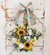 Sunflowers Tobacco Basket Wreath