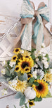 Sunflowers Tobacco Basket Wreath