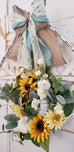 Sunflowers Tobacco Basket Wreath