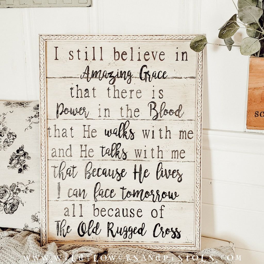 The Old Rugged Cross Sign