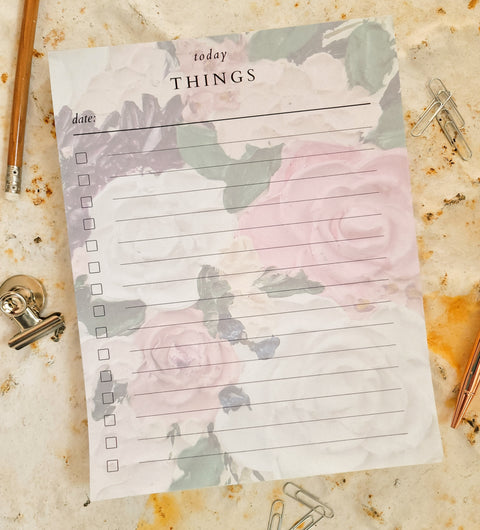 Today Things Notepad (7x9" 100 pages)