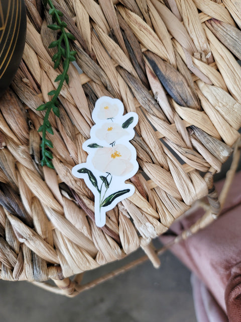 Soft Pink Flowers Sticker