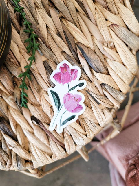 Dancing Tulips Sticker