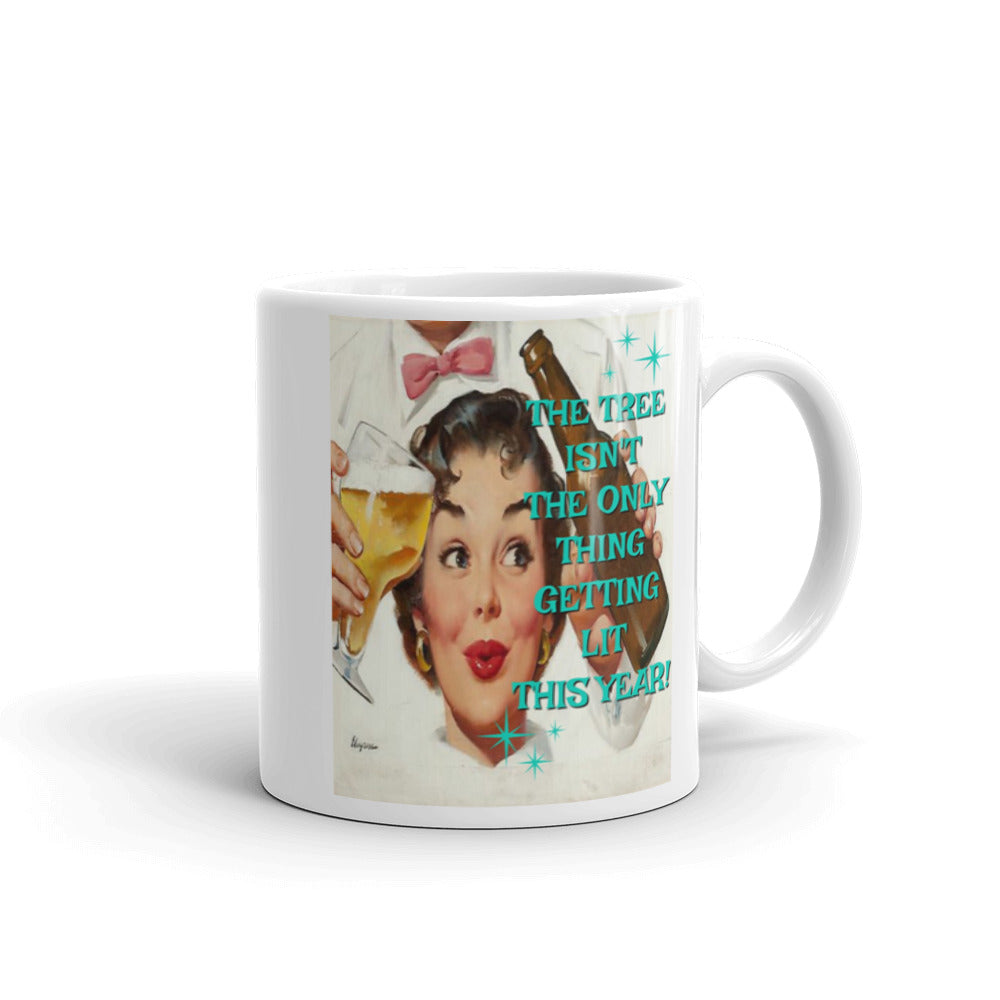 Getting Lit Christmas Mug