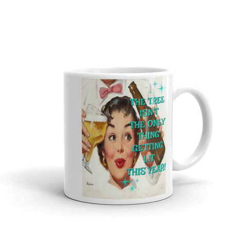 Getting Lit Christmas Mug
