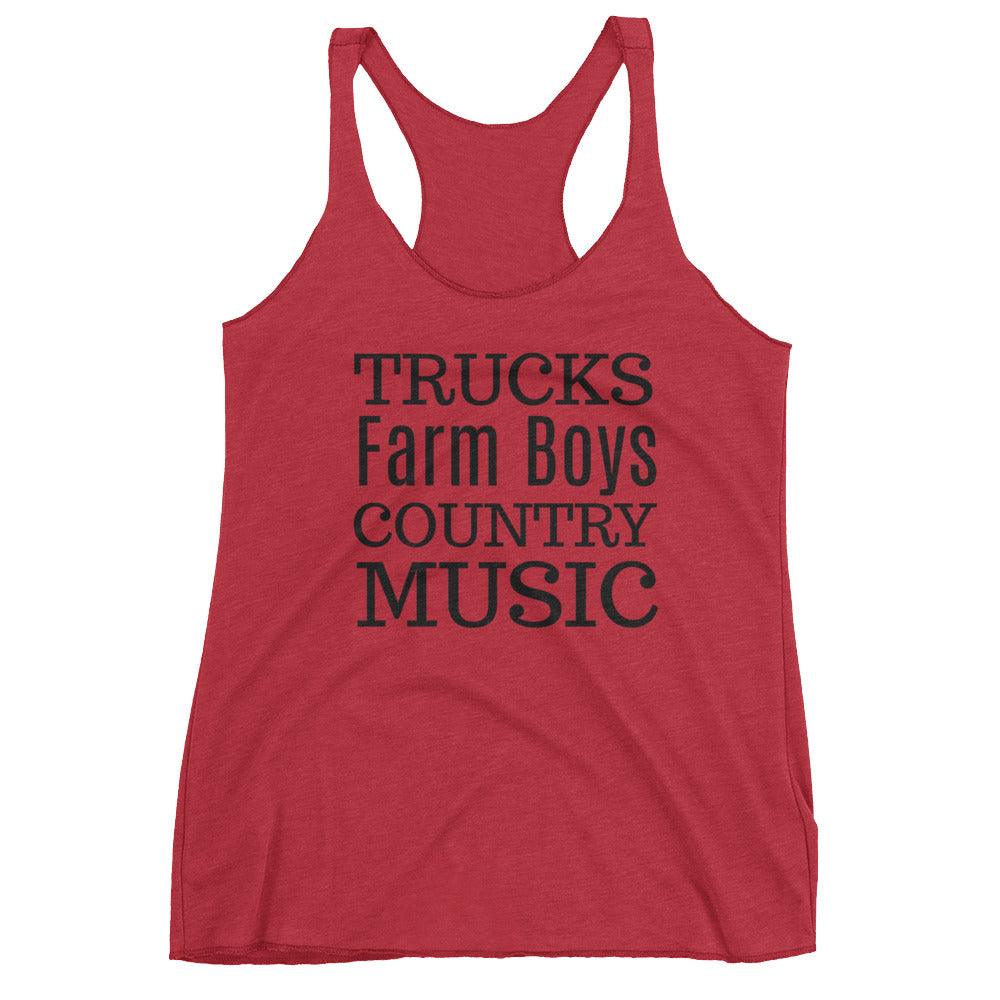 Trucks Farm Boys Country Music Tank