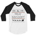 Feliz Navi-Don't Raglan Shirt