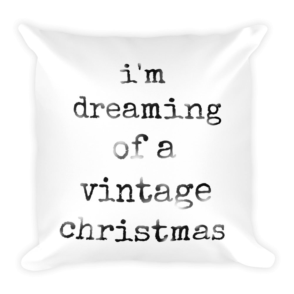 Dreaming of a Vintage Christmas Pillow