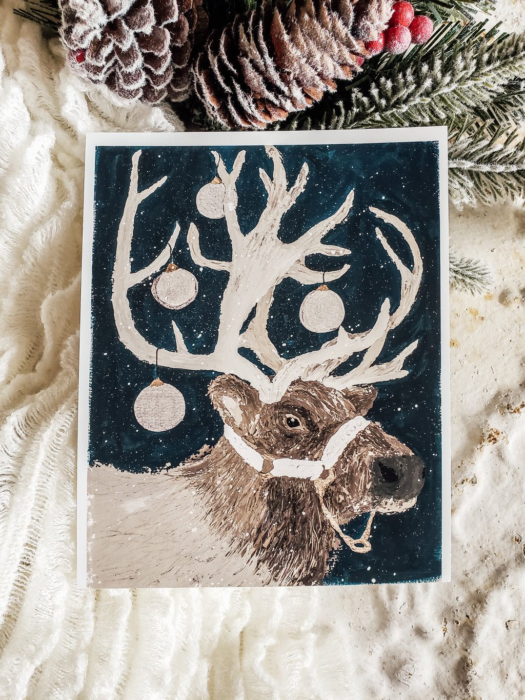 Reindeer Fine Art Paper Print